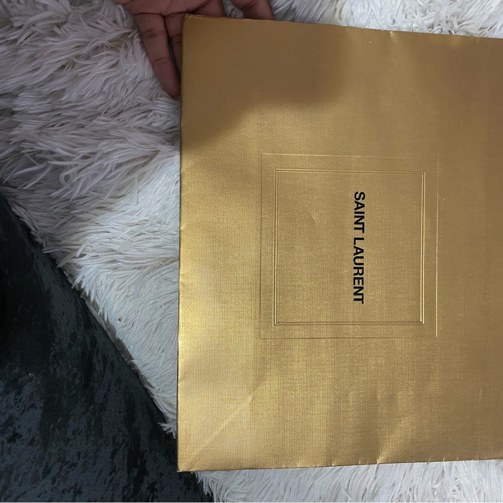 Saint Laurent Gold gift bag
